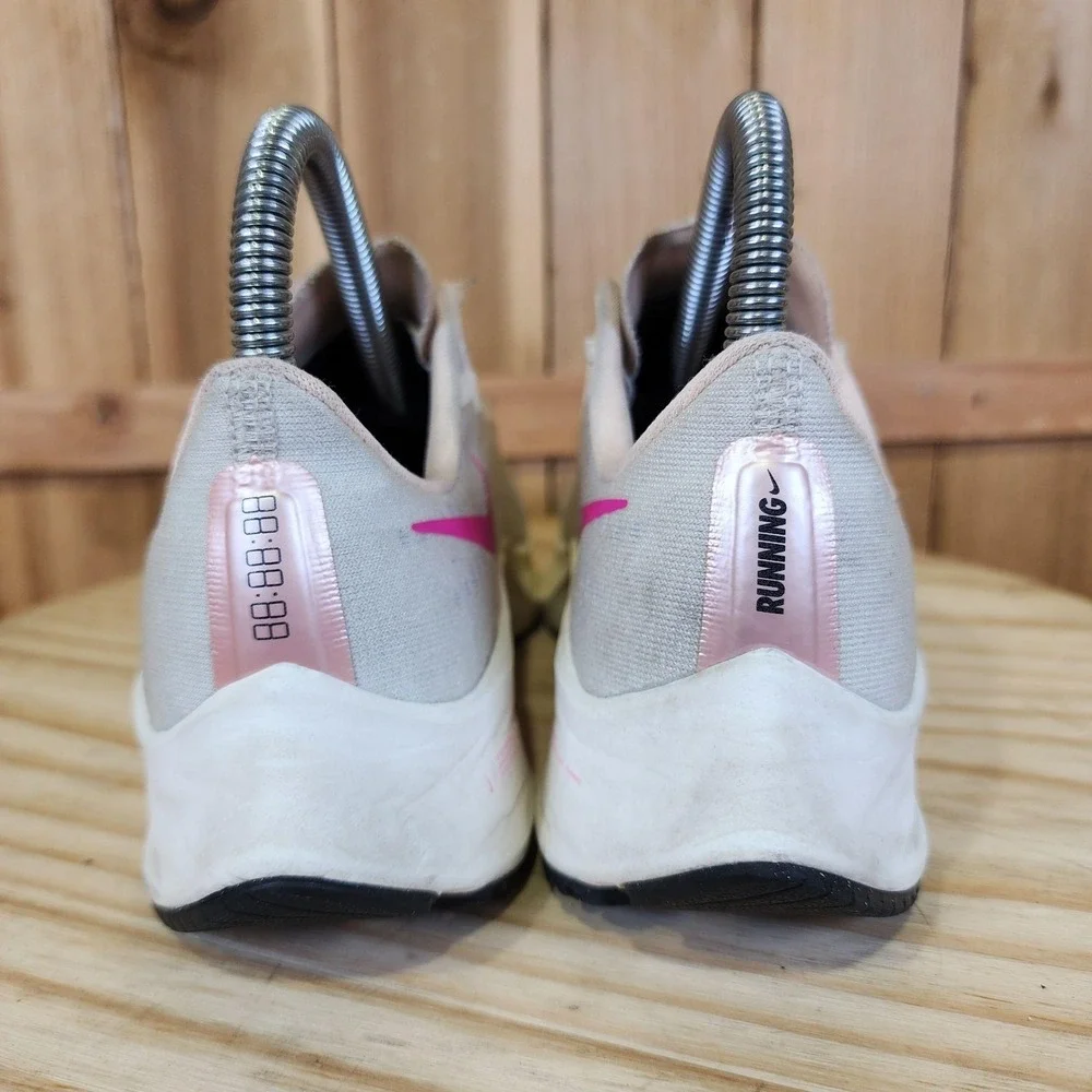 Nike Air Zoom Pegasus 37 Shoes Womens 6 Gray Pink Running Sneakers BQ9647-102